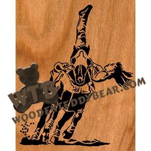 Trick Rider fretwork scroll saw pattern | The wooden Teddy Bear