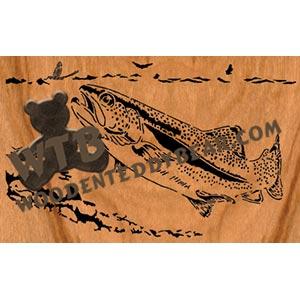 Rainbow Trout fretwork scroll saw pattern | The Wooden Teddy Bear