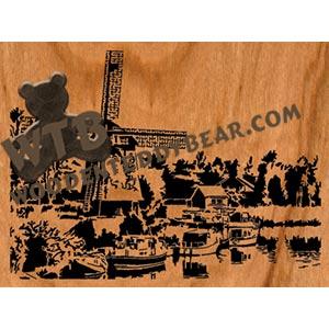Windmill fretwork scroll saw pattern | The Wooden Teddy Bear