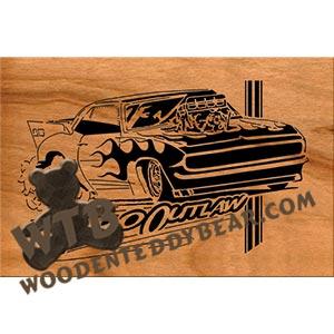 Camaro Dragster fretwork scroll saw pattern | The Wooden Teddy Bear