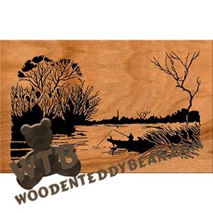 Old Fishing fretwork scroll saw pattern | The Wooden Teddy Bear
