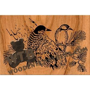 Nuthatch fretwork scroll saw pattern | The Wooden Teddy Bear