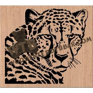 Cheetah fretwork scroll saw pattern | The Wooden Teddy Bear