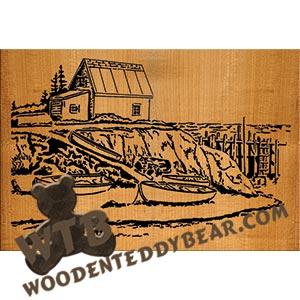 Boathouse fretwork scroll saw pattern | The Wooden Teddy Bear