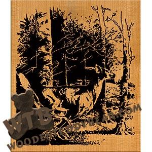 Running Doe Advanced fretwork scroll saw pattern | The Wooden Teddy Bear