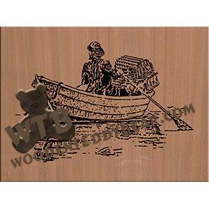 Maine Lobsterman Advanced fretwork scroll saw pattern | The Wooden Teddy Bear