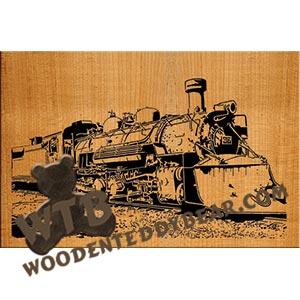 Steam Engine #2 Advanced fretwork scroll saw pattern | The Wooden Teddy Bear