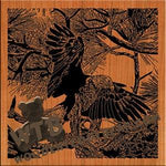 Eagle in the Pines Advanced fretwork scroll saw pattern | The Wooden Teddy Bear