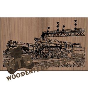 Pennsy Steam Engines Advanced fretwork scroll saw pattern | The Wooden Teddy Bear