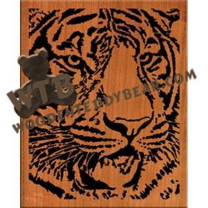 Bengal Tiger fretwork scroll saw pattern | The Wooden Teddy Bear