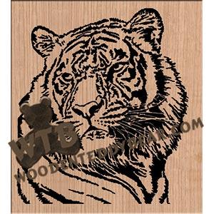 Tiger fretwork scroll saw pattern | The Wooden Teddy Bear