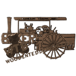 (A.D.) Baker (Tractor) - detailed | Fretwork Scroll Saw Pattern | Wooden Teddy Bear