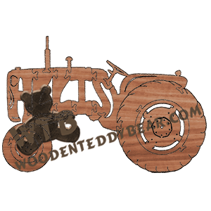 Allis (Chalmers D-15 Tractor) | Fretwork Scroll Saw Pattern | Wooden Teddy Bear