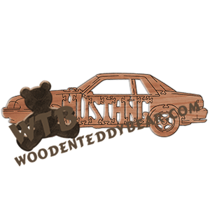 (Ford) Mustang ('87-'93) | Fretwork Scroll Saw Pattern | Wooden Teddy Bear