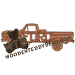 Ford (Truck) | Fretwork Scroll Saw Pattern | Wooden Teddy Bear