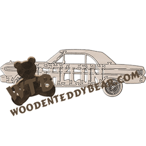 (1964 Ford) Falcon | Fretwork Scroll Saw Pattern | Wooden Teddy Bear