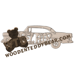 (1955 Chevy) Bel Air | Fretwork Scroll Saw Pattern | Wooden Teddy Bear