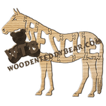 Rescue (Quarter Horse) | Fretwork Scroll Saw Pattern | Wooden Teddy Bear