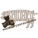 Spotted Pig | Fretwork Scroll Saw Pattern | Wooden Teddy Bear