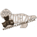 Shih-Tzu (#2 detailed) | Fretwork Scroll Saw Pattern | Wooden Teddy Bear