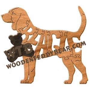 Dogs Beagle fretwork scroll saw pattern | The Wooden Teddy Bear