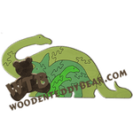 Dino Friends | Fretwork Scroll Saw Pattern | Wooden Teddy Bear