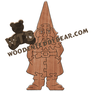 Gnome ** | Fretwork Scroll Saw Pattern | Wooden Teddy Bear