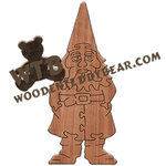 Gnome ** | Fretwork Scroll Saw Pattern | Wooden Teddy Bear