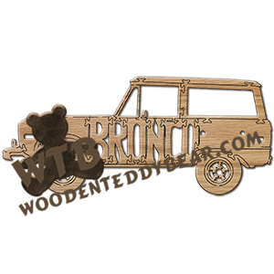 (Ford) Bronco (1973) | Fretwork Scroll Saw Pattern | Wooden Teddy Bear