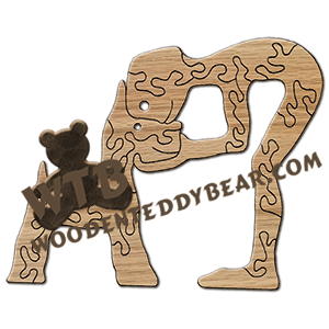 Dog Lover #2 | Fretwork Scroll Saw Pattern | Wooden Teddy Bear