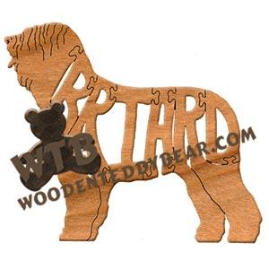 Dogs Briard fretwork scroll saw pattern | The Wooden Teddy Bear