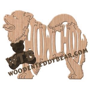 Dogs Chow Chow fretwork scroll saw pattern | The Wooden Teddy Bear