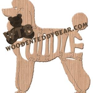 Dogs Poodle fretwork scroll saw pattern | The Wooden Teddy Bear