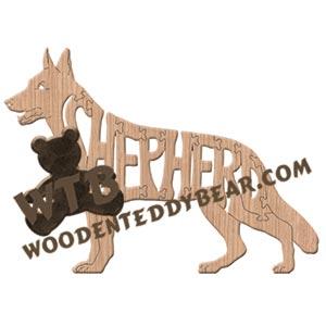 Dogs Shepherd fretwork scroll saw pattern | The Wooden Teddy Bear