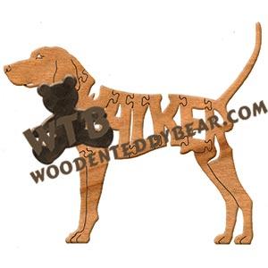 Dogs Walker Coonhound fretwork scroll saw pattern | The Wooden Teddy Bear