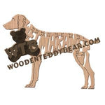 Dogs Weimaraner fretwork scroll saw pattern | The Wooden Teddy Bear