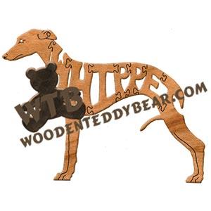 Dogs Whippet fretwork scroll saw pattern | The Wooden Teddy Bear