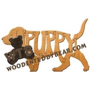 Dogs Puppy fretwork scroll saw pattern | The Wooden Teddy Bear