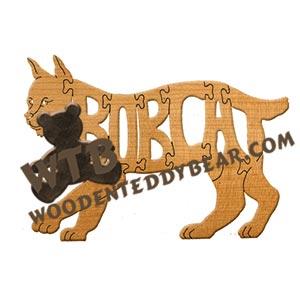 Cats Bobcat fretwork scroll saw pattern | The Wooden Teddy Bear