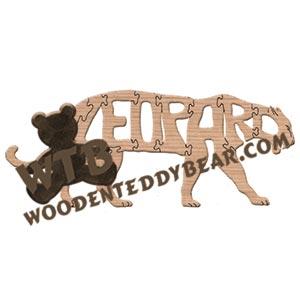 Cats Leopard fretwork scroll saw pattern | The Wooden Teddy Bear