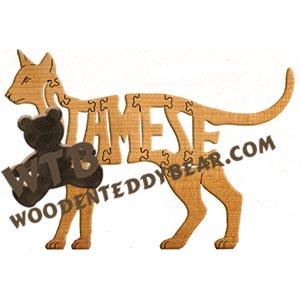 Cats Siamese fretwork scroll saw pattern | The Wooden Teddy Bear