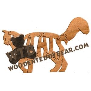 Cats I Love Cats fretwork scroll saw pattern | The Wooden Teddy Bear