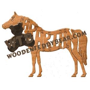 Horses Arabian fretwork scroll saw pattern | The Wooden Teddy Bear