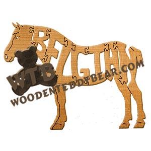 Horses Belgian fretwork scroll saw pattern | The Wooden Teddy Bear