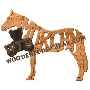 Horses Morgan fretwork scroll saw pattern | The Wooden Teddy Bear