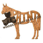 Horses Paint fretwork scroll saw pattern | The Wooden Teddy Bear