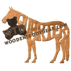 Horses Quarter fretwork scroll saw pattern | The Wooden Teddy Bear