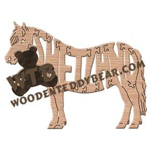 Horses Shetland fretwork scroll saw pattern | The Wooden Teddy Bear