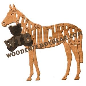 Horses Thoroughbred fretwork scroll saw pattern | The Wooden Teddy Bear