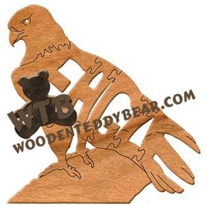 Birds Eagle #1 fretwork scroll saw pattern | The Wooden Teddy Bear